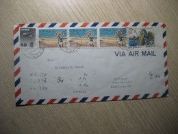 KAMAKURA 1962 To Dortmund Germany Air Mail Cancel Cover JAPAN Japon - Briefe U. Dokumente