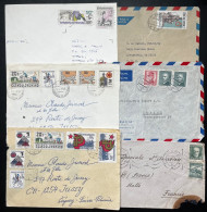 LOT DE 6 ENVELOPPES (DONT 2 DEVANTS) TCHECOSLOVAQUIE / LOT N°1015 - Collections, Lots & Series