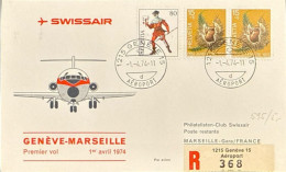 Schweiz – Flugpost / Ersttagsbrief / Briefmarken / Pro Patria, Swissair Usw. - Erst- U. Sonderflugbriefe