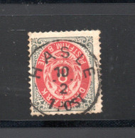 Denmark 1875 Old 8 Ore Posthorn Stamp (Michel 25) Nice Used Hasle (Bornholm) - Gebraucht