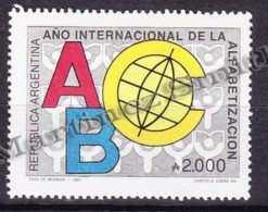 Argentina 1990 Yvert 1724, International Year Of Literacy - MNH - Unused Stamps