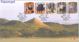 South Africa 2006 Mi 1692-1696 FDC  (FDC ZS6 SAF1692-1696) - Elephants