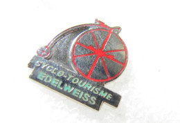 PIN'S    CYCLO TOURISME  ÉDELWEISS    Email Grand Feu - Cycling
