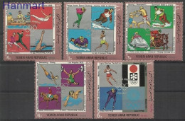 Yemen, Arab Republic 1970 Mi 1269-1273 MNH  (ZS10 YMM1269-1273) - Winter 1956: Cortina D'Ampezzo