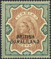1903 3r Brown & Green, M (toned Gum) Showing The 'SUMALILAND' Variety, SG.23c, Cat. £950 (1) - Other & Unclassified