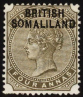 1903 4a Slate Green Showing The 'BR1TISH' Overprint Variety, Fine M, SG.6a. (1) Cat. £525 - Other & Unclassified