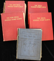 ALL WORLD COLLECTIONS 1840-1936 In Old Ideal Albums (5) - Other & Unclassified