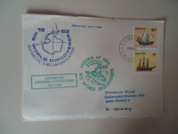 SINGAPORE COVER 1982 POLAR   MS  WORLD DISCOVEER - Other Means Of Transport