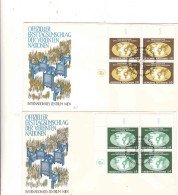 Vereinten Nationen - Wien 1980, 2 X FDC Frauendekade Der Vereinten Nationen, Mi. 9 - 10, 2 X 4-Block - FDC
