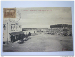 TUNISIE  -  EL  DJEM  :  Amphithéâtre  -  Village Et  Buffet De La  Gare - Tunisie