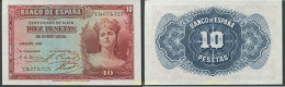 9540 ESPAÑA 1935 10 PESETAS 1935 - Otros & Sin Clasificación