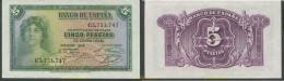 9541 ESPAÑA 1935 ESPAÑA 5 PESETAS 1935 - Otros & Sin Clasificación