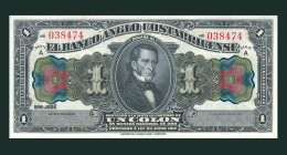 # # # Ältere Banknote Aus Costa Rica 1 Colon 1917 UNC # # # - Costa Rica