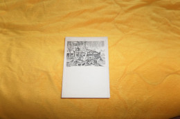 Delcampe - VIEILLE PETITE GRAVURE DATE ?..POUR PEUT ETRE PRESENTER UN MENU..CONSTRUCTION D'UN BATEAU..J. COMBET SC.. - Menu