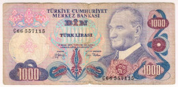 1970 Turkey 1000 Lirasi 557115 Paper Money Banknotes Currency - Turchia