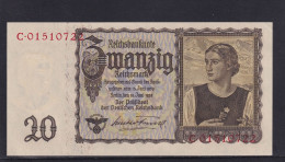 20 Reichsmark 1939 Ro.178  Serie: C  EF+   ,b - 20 Reichsmark