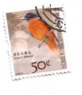 (HONG KONG) 2006, BIRDS, SCARLET MINIVET - Used Stamp - Gebraucht