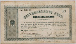 South Africa 1 Pound Een Pond Banknotes 1900 - South Africa