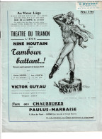 Delcampe - LIEGE - Programme Du Théâtre Du TRIANON - Revue " Tambour Battant...! " De Georges REM En 1950 (B409) - Programas