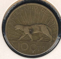 Uruguay, 10 Centesimos 1930, Puma, KM 25 - Uruguay