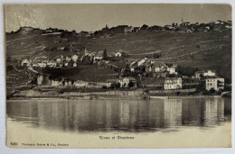 Chexbres & Rivaz - Belle Vue Depuis Le Lac 1920 Env. - Rivaz