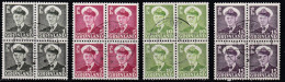 GL03A – GROENLAND - GREENLAND – 1950 – FREDERIK IX – MI # 28/31(x4) USED 7,60 € - Gebraucht