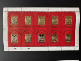 Guinée Guinea 2009 Mi. 6489 Kleinbogen Feuillet Premier Timbre Polonais First Polish Stamp On Stamp Gold Or - ...-1860 Vorphilatelie