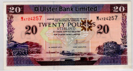 UK Ulster Bank Limits £20 Pounds Banknote 2014 - 20 Pounds