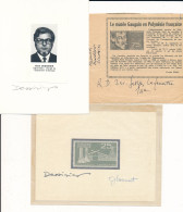 Polynésie Française 1965 Poste Aérienne PA N° 11 Musée Gauguin Timbre Sous Pochette Signé Dessinateur Et Graveur (texte) - Sin Dentar, Pruebas De Impresión Y Variedades