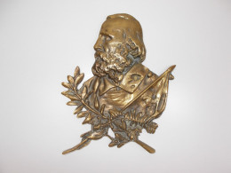 Vintage Messing Wandfigur, Wandrelief, Wandbild - Metal