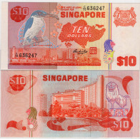 Singapore $ 10 'Bird Series'. Banknote 1976 - Singapour