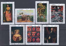 Cuba 1971 Mi# 1714-1720 Used - Paintings In The Natl. Museum (VI) - Used Stamps
