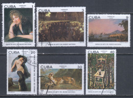 Cuba 1982 Mi# 2659-2664 Used - Paintings In The Natl. Museum Of Art - Gebruikt