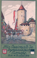 Delcampe - Romont FR, Fête Cantonale De Gymnastique (13.7.1913) - Romont