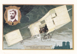 Delcampe - Voyage De Châlons à Reims Farman 1908 - Flieger