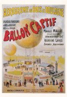 Delcampe - Affiche Ballon Captif De Maurice Mallet 1897 - Fesselballons
