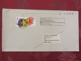 Belgium 2025 Cover To USA - Not Sent Because Of Position Of Stamp - Returned To Nicaragua (sender's Adress) - Briefe U. Dokumente