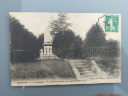 Delcampe - A La Memoire Des Braves Tombés Les 2 Et 3 Janvier 1871 - Bapaume