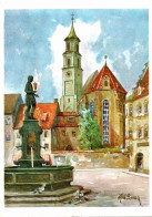 Delcampe - I4426 - Lang Ferdinand Künstlerkarte Nach Aquarell - Augsburg St. Annakirche - Verlag A. Eisele - Augsburg