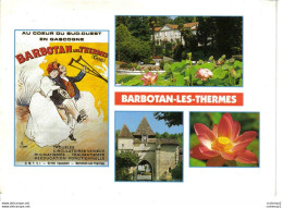 Delcampe - 32 Barbotan Les Thermes 2003 Station Thermale Photo Combier Dominique Le Lann Affiche Illustrateur ? - Barbotan