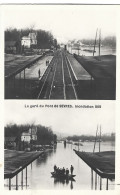Delcampe - 92  Sevres  -la Garee Du Pont De Sevres, Inondation 1910 - Sevres