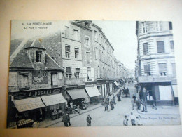 Delcampe - Cpa 61 LA FERTE MACE LA RUE D HAUTVIE - La Ferte Mace