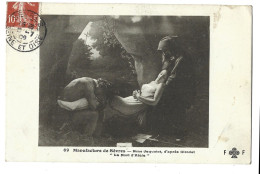 Delcampe - 92  Sevres   Manufacture  Nationale -   Mme Jaquotot  D'apres Girodet   La Mort  D'atais - Sevres