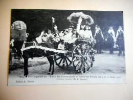 Delcampe - CPA LA FERTE MACE FETE ORGANISEE PAR L UNION DES COMMERCANTS ET INDUSTRIELS FERTOIS LES 09  10 AOUT 1913 VOITURE FLEURIE - La Ferte Mace