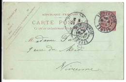 Delcampe - 92  Sevres  - Carte Lettre 1904 - Sevres