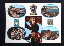 Delcampe - CP, 20, Souvenir D' AJACCIO, Multi Vues, Blasons, Voyagée 1977, Ed. La Cigogne - Ajaccio