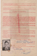 Delcampe - 87- BELLAC-75 -PARIS DOSSIER COMPLET GUERRE 1939-1945-JOSEPH THIEBAUD 20 RUE LAUGIER-NE A BOULOGNE EN 1921-WW 2 - Documenti Storici