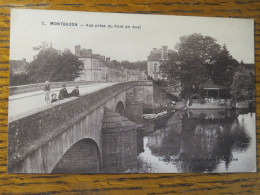 Delcampe - MONTBAZON, INDRE ET LOIRE, VUE PRISE DU PONT EN AVAL, CPA - Montbazon