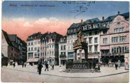 Delcampe - CPA  Carte Postale  Germany   Mainz Markplatz Mit Marktbrunnen  1918   VM95957 - Mainz