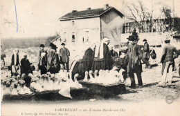 Delcampe - C P A  ANIMEE  PARTHENAY  L'ANCIEN MARCHE AUX OIES   CIRCULEE  2 SEPTEMBRE 1923 - Parthenay